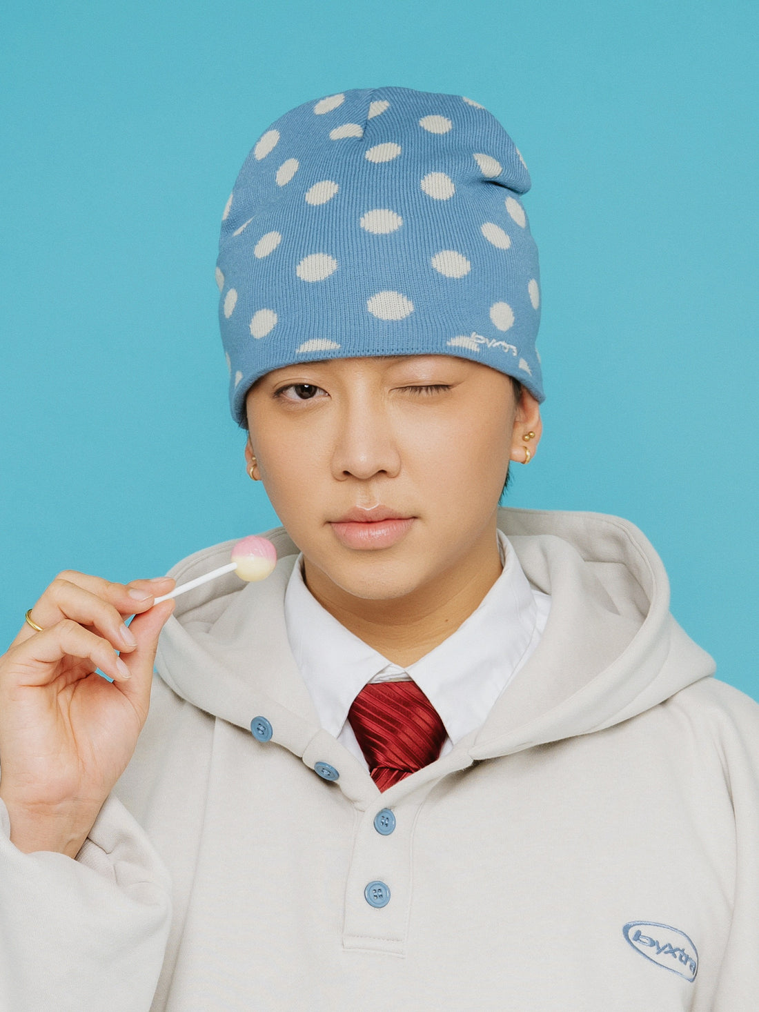 MOON SATIN BEANIE