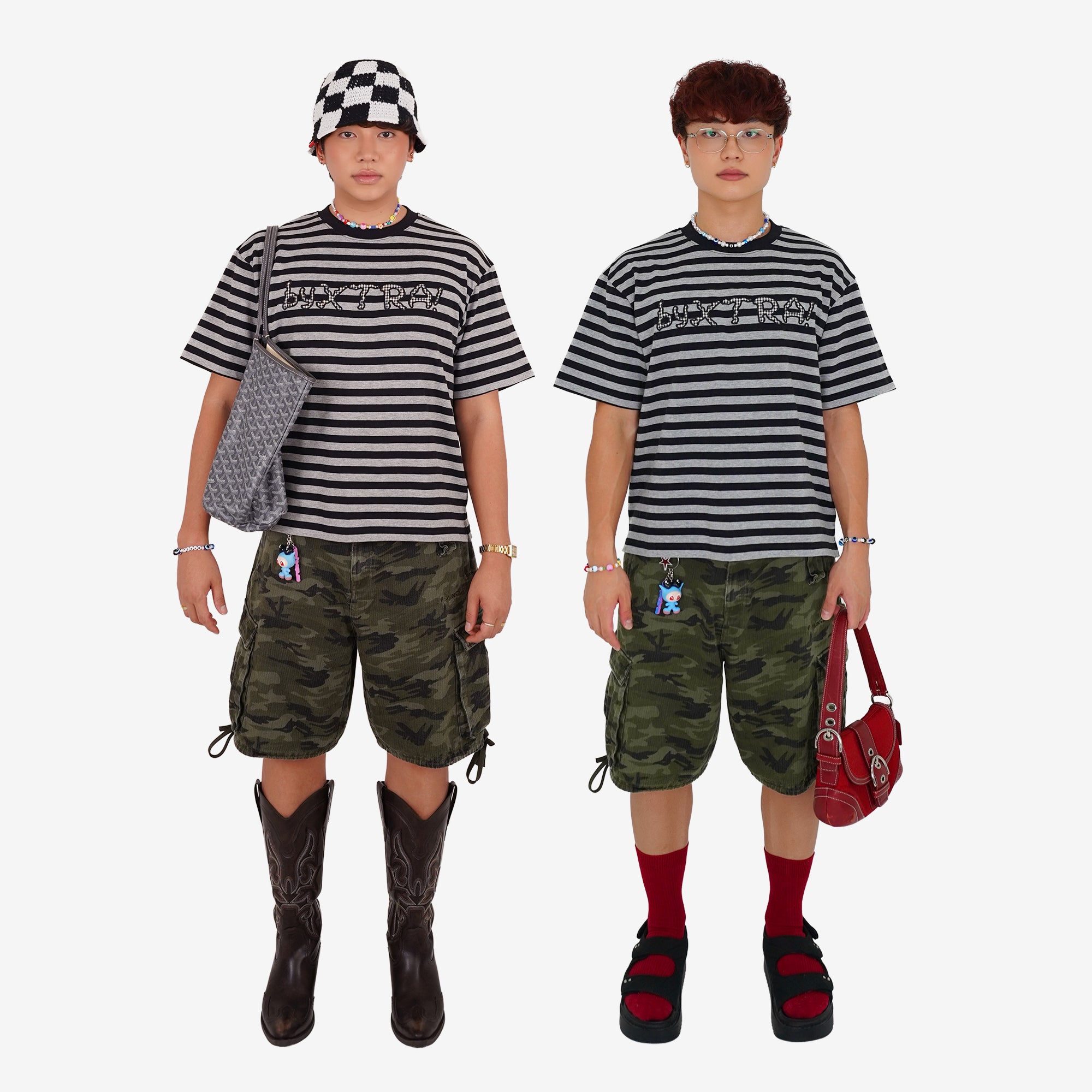 CHECKMATE STRIPE TEE