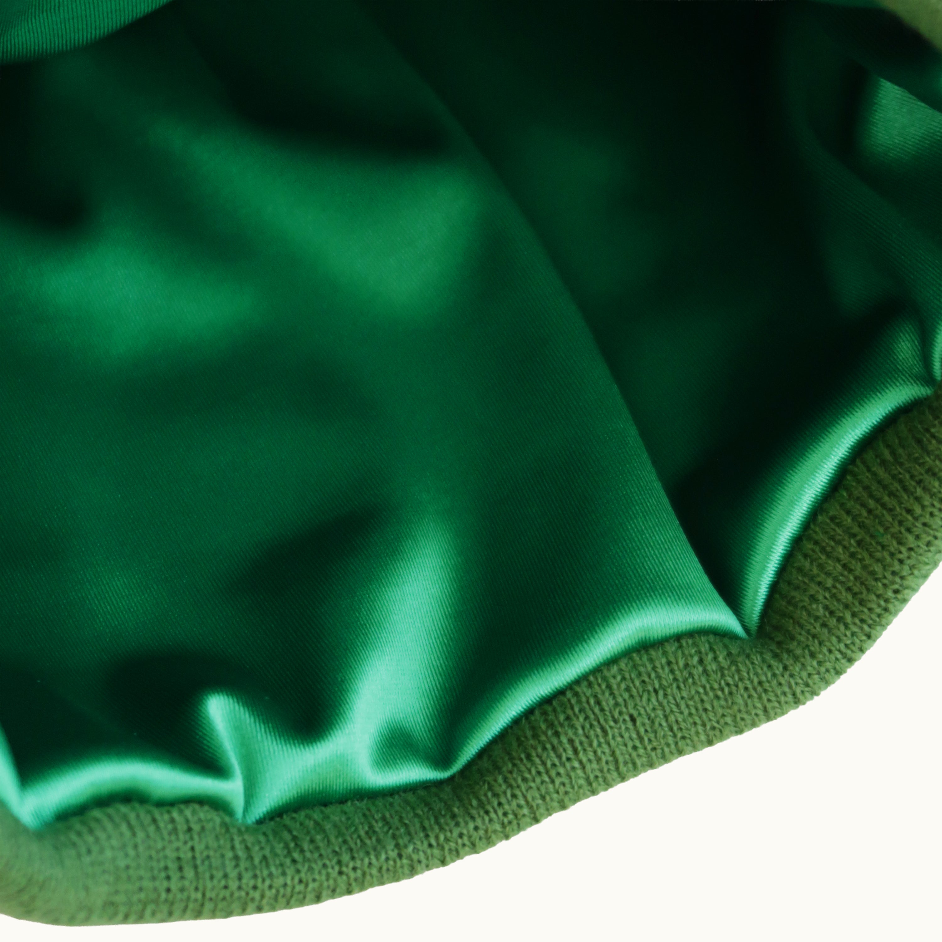 VERDANT SATIN BEANIE